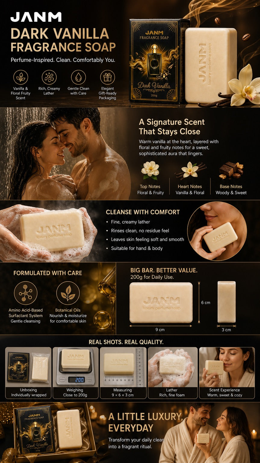 Show Dark Vanilla Fragrance Soap scent image 5
