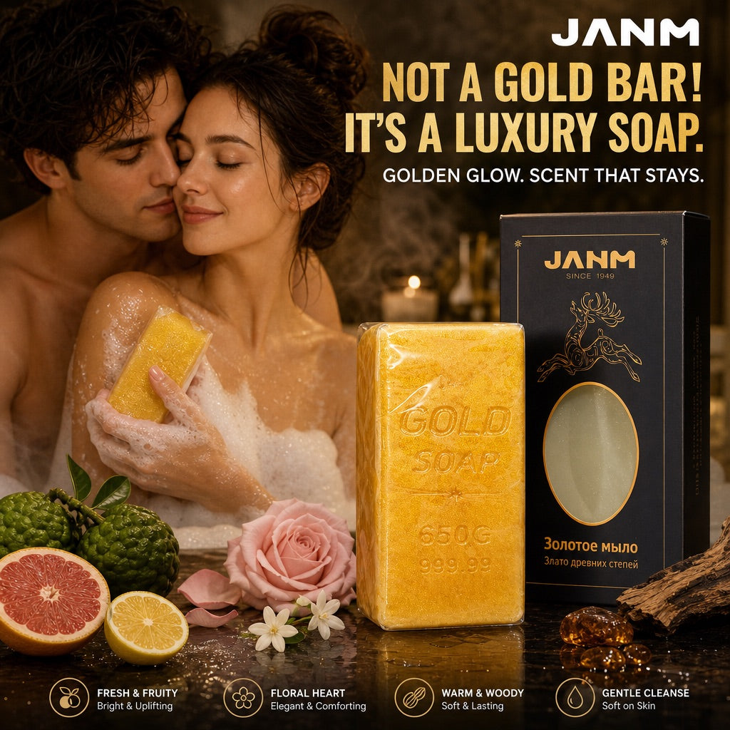 Show Gold Bar Fragrance Soap in use image 6