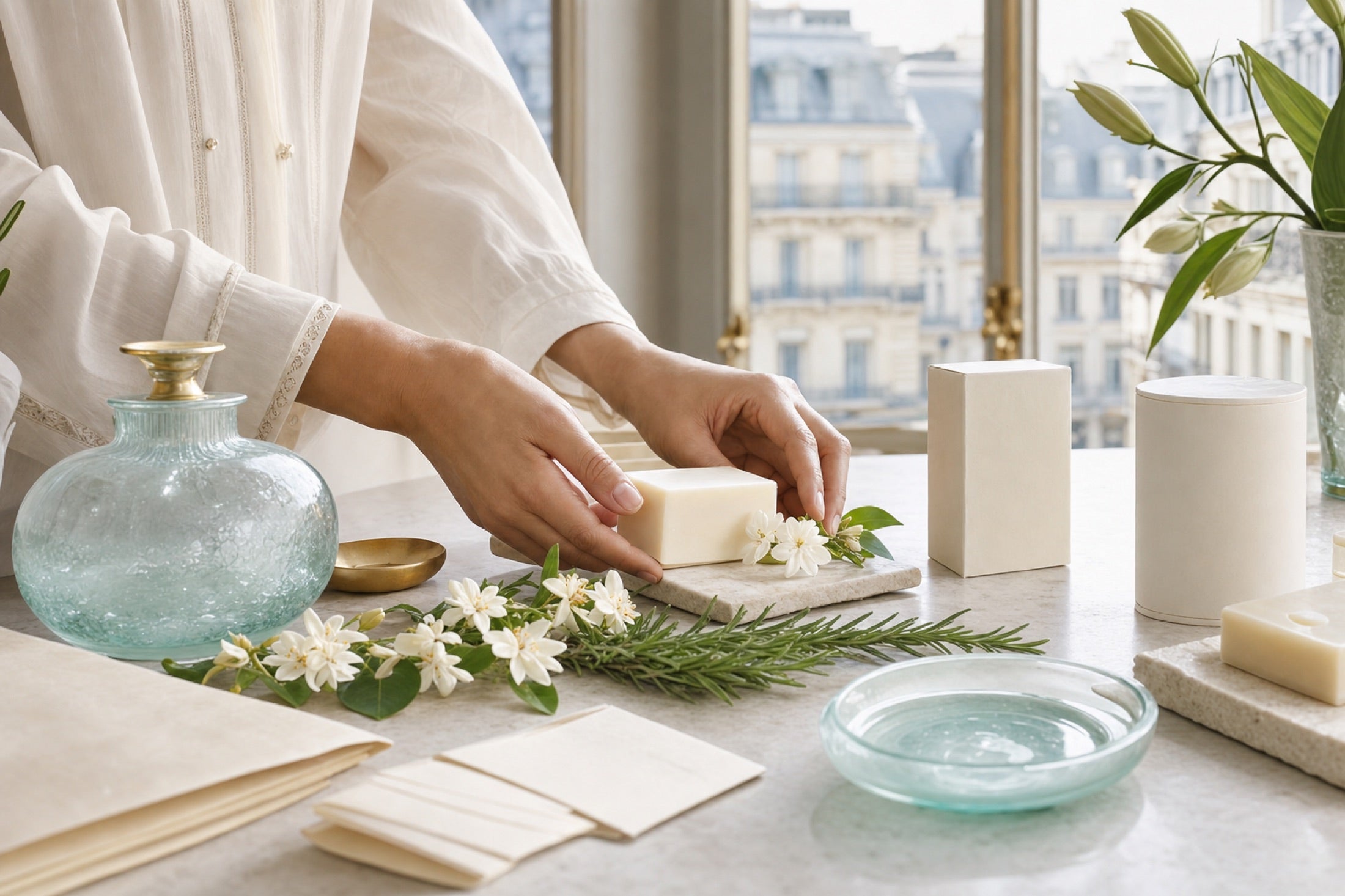 SAULEM soap collection concept with fragrance soap packaging