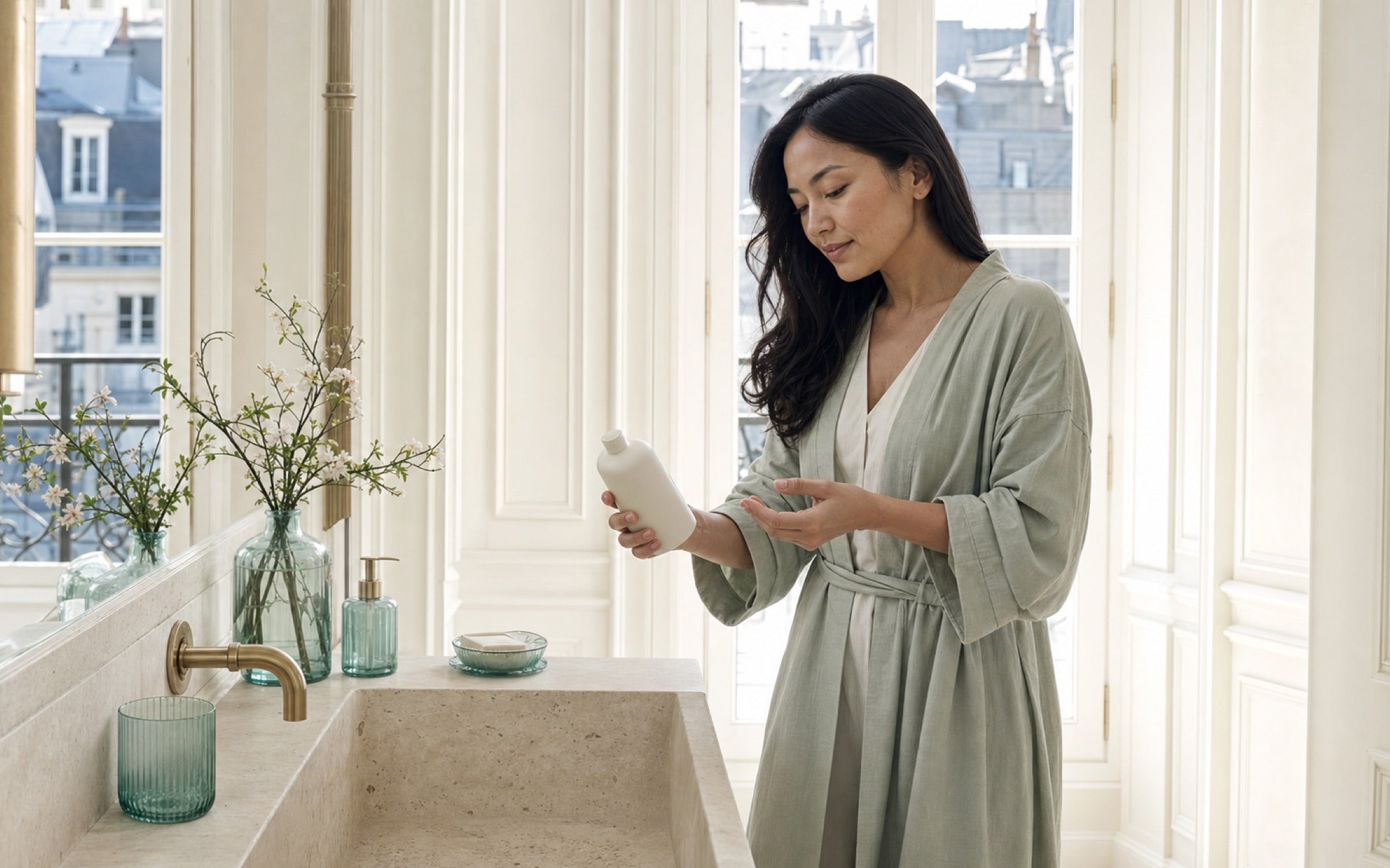 SAULEM body-care collection concept for an everyday shower routine
