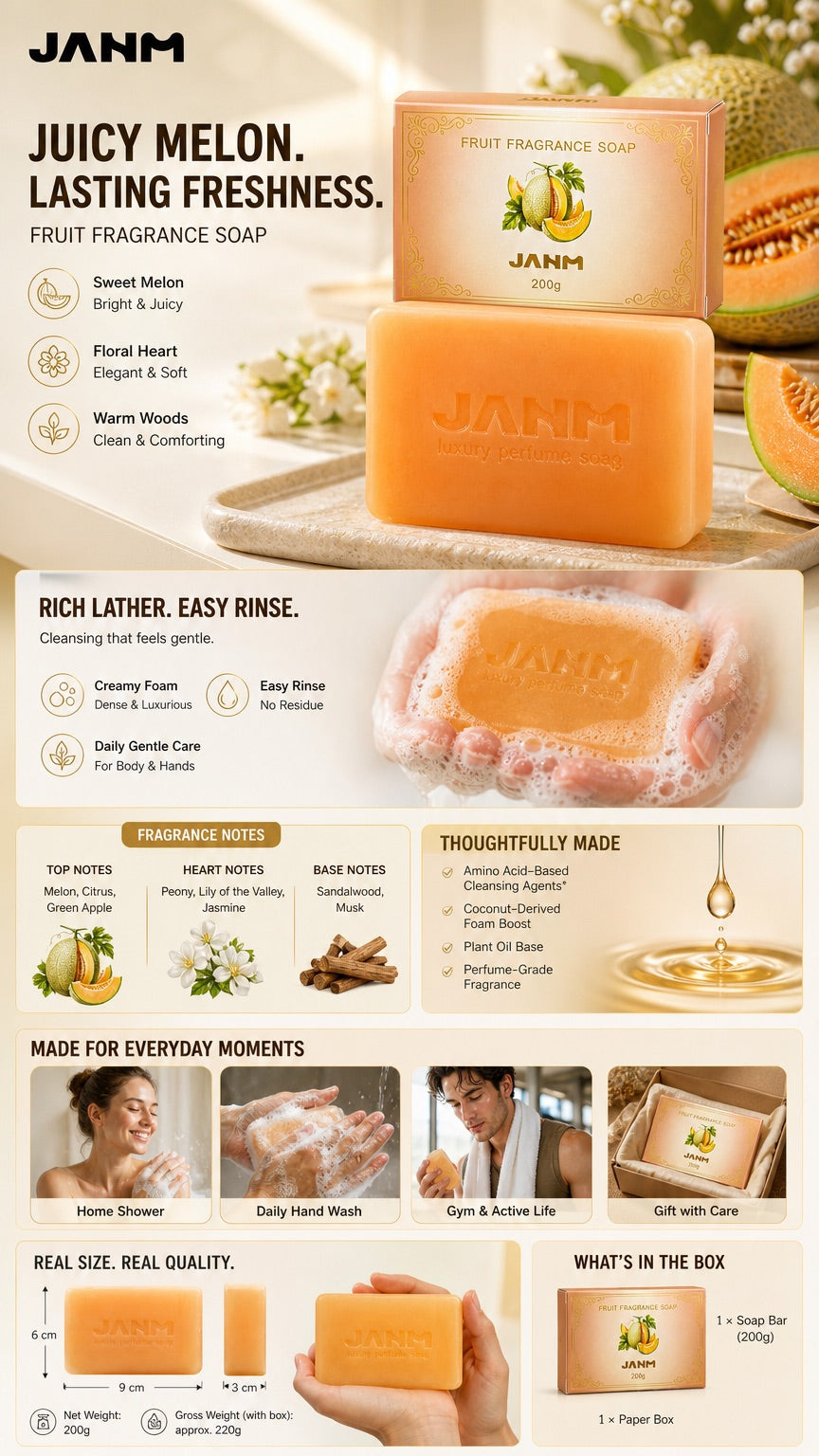 Show Juicy Melon Fragrance Soap packaging image 7